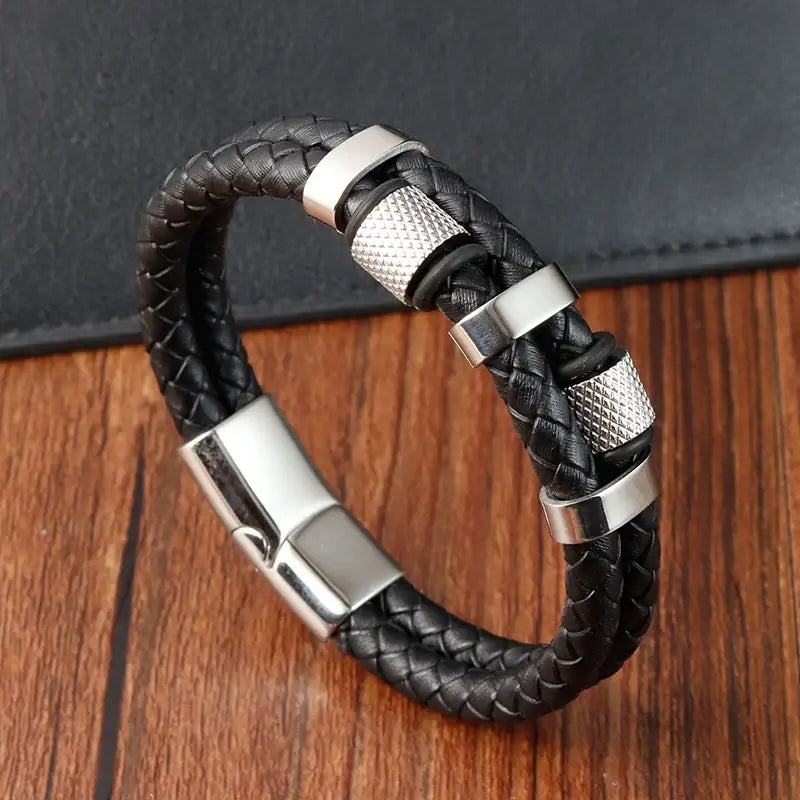 Pulseira-Masculina-de-Couro-Trançado10